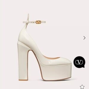 Valentino garavani tan-go platform pump in patent leather